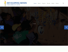 Tablet Screenshot of developingmindsfoundation.org